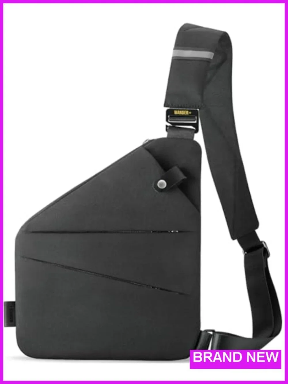 Anti-Theft Crossbody Sling Bag Multi-Pocket Travel Purse with Nylon Material